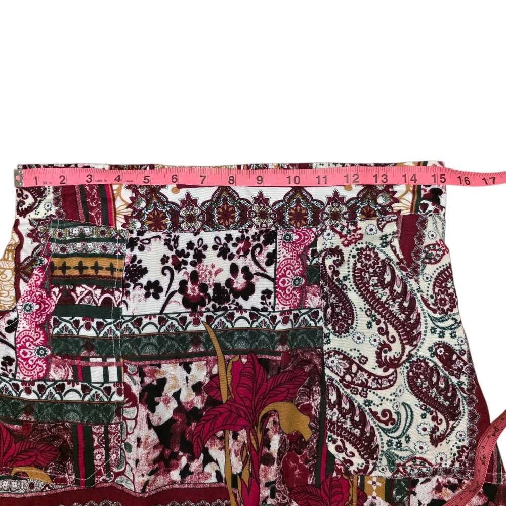 Vintage Gunit Fashions Floral Paisley Patchwork A-Line Skirt Size M - Picture 4 of 7
